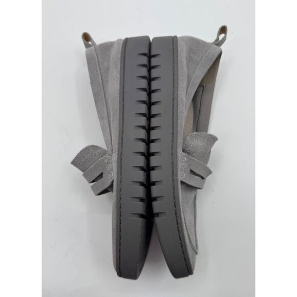 Vionic Uptown Gray Suede Penny Loafers Womens Size 8.5 With Rubber Sole - Picture 6 of 7